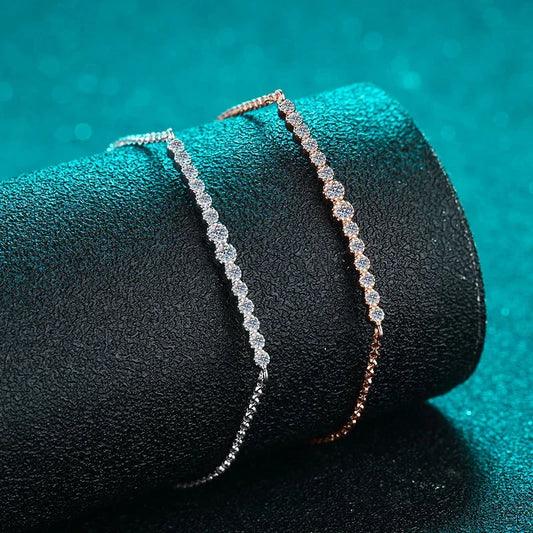 Ivictress Moissanite Elegance Bracelet - Luxury Shine for Women