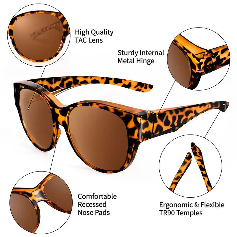 Transformative Polarized Sunglasses for Women Over Glasses